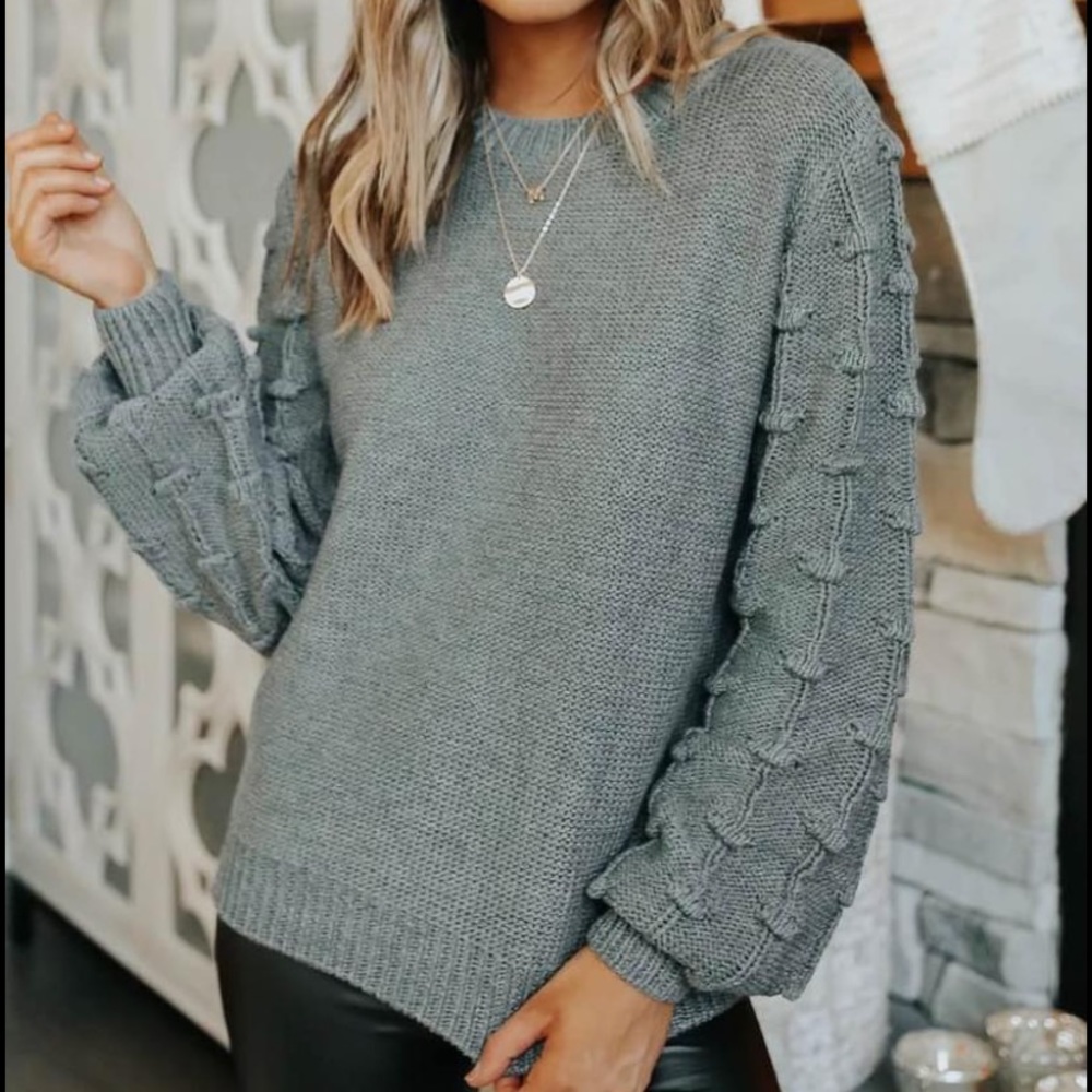 Magnolia Boutique puff sleeve sweater